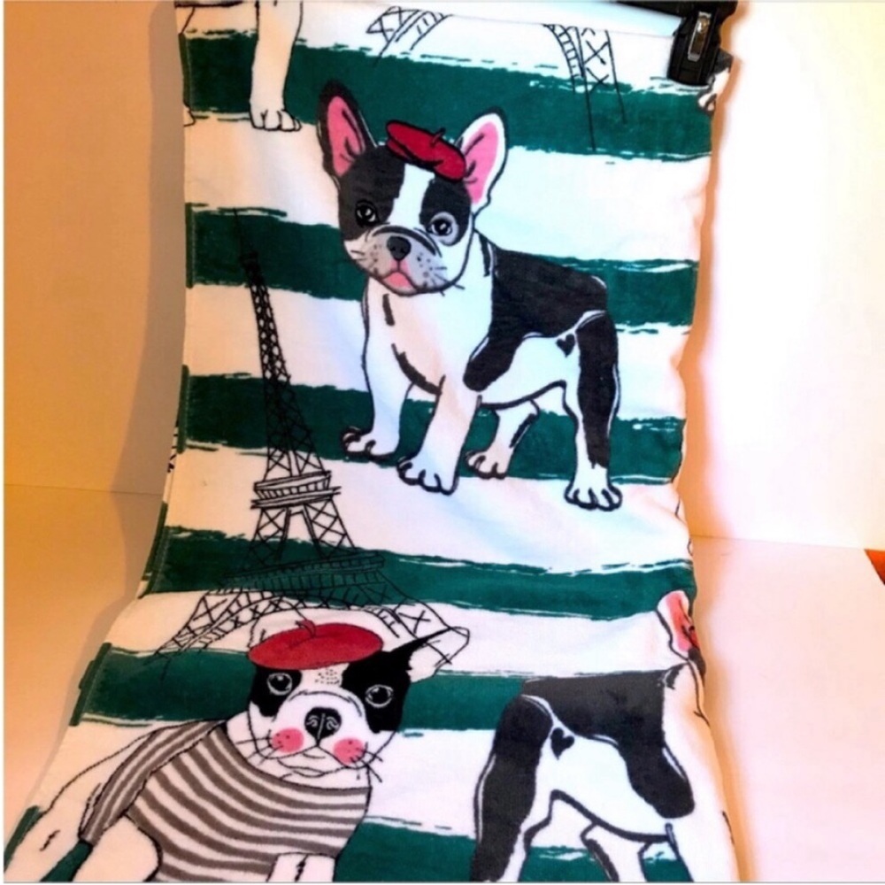 French Bulldog Print Towels - Picture 2 of 3